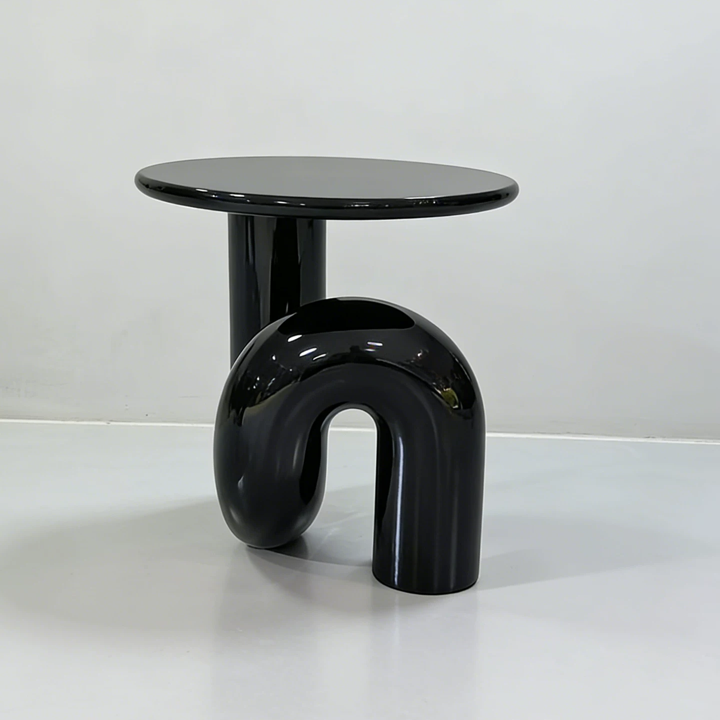BJ161 (2) Gaoliang Side Table Modern Creative Lacquered Bedside Table OEM/ODM (BJ161)