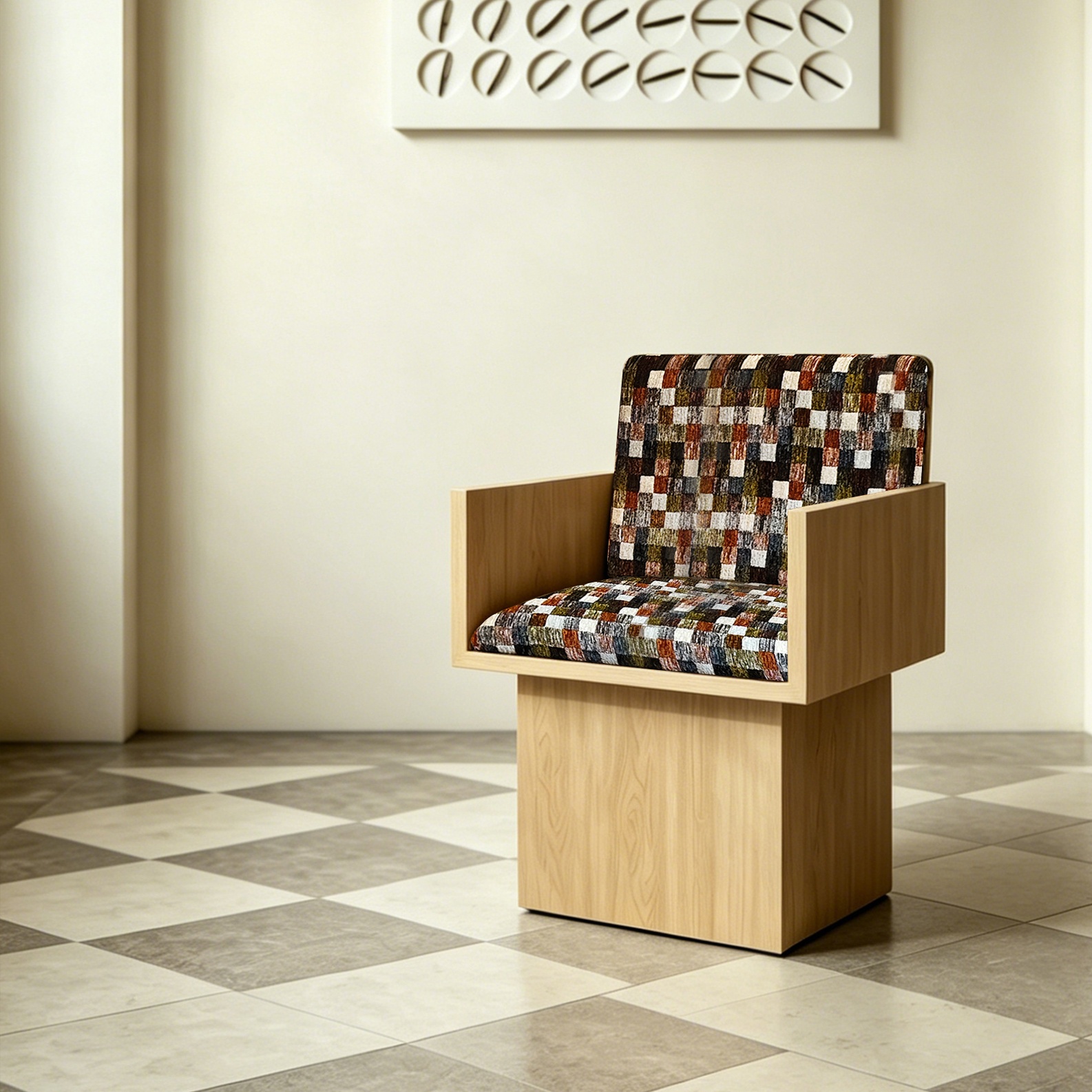 Gaoliang Accent Chair Wooden and Fabric Luxury Designer Armchairs OEM/ODM (DY325)