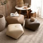 Gaoliang Stool Nordic Square Living Room Sitting Low Ottoman Chair OEM/ODM (DZ40)