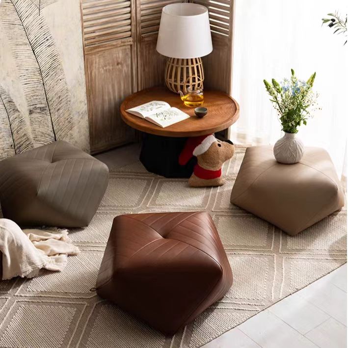 Gaoliang Stool Nordic Square Living Room Sitting Low Ottoman Chair OEM/ODM (DZ40)
