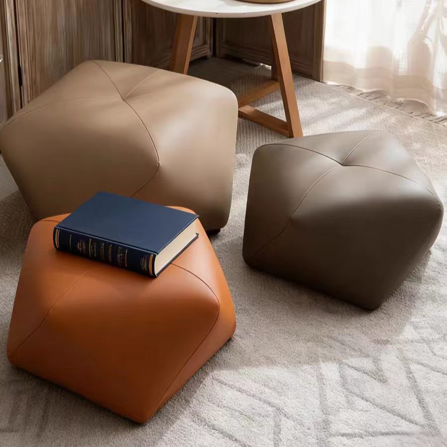 DZ20 (5) Gaoliang Stool Nordic Square Living Room Sitting Low Ottoman Chair OEM/ODM (DZ40)