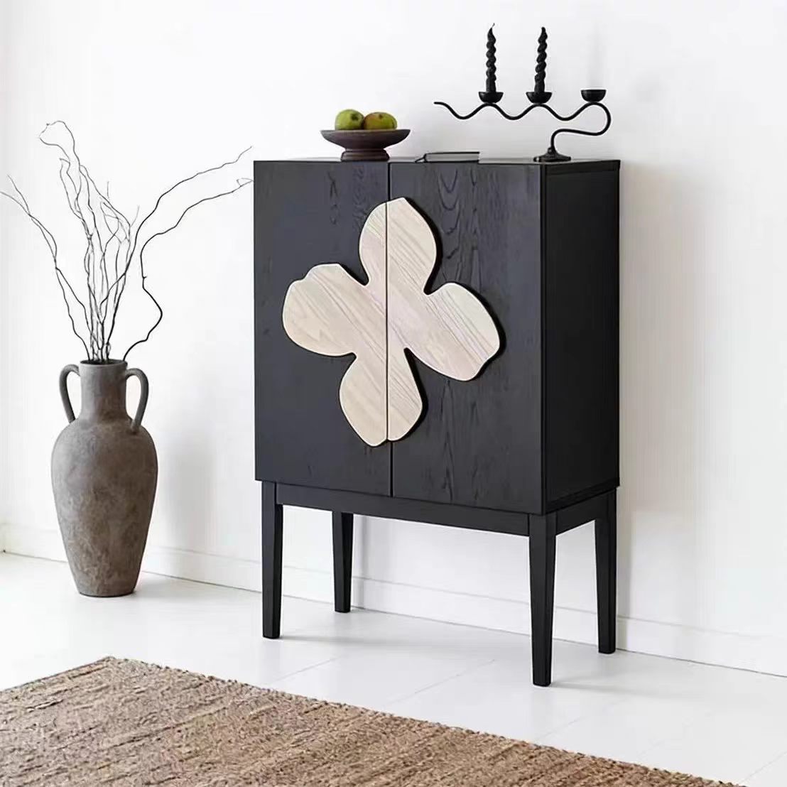 Gaoliang Sideboard Black Double-door Accent Sideboards Buffet Cabinets OEM/ODM (GZ238)