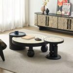Gaoliang Coffee Table Wooden Storage Coffee Table Set for Home OEM/ODM (KF386)