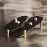 Gaoliang Coffee Table Irregular Creative Solid Wood Coffee Table OEM/ODM (KF387)