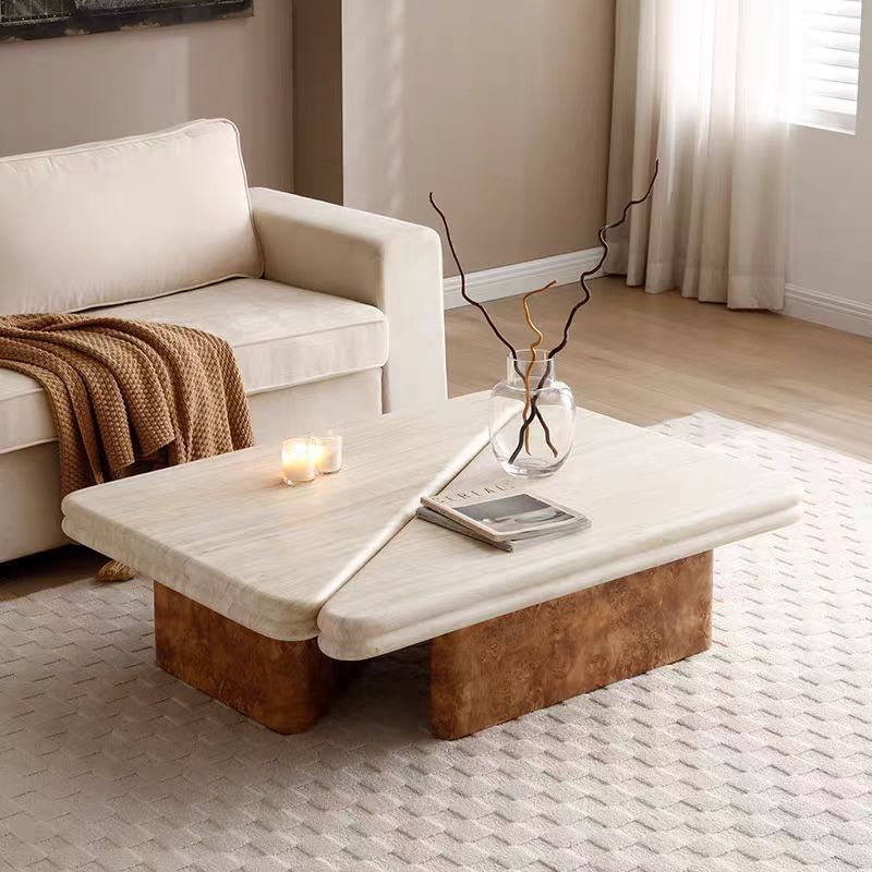 KF393 Gaoliang Coffee Table Simple Triangle Creative Fiberglass Coffee Table OEM/ODM (KF393)
