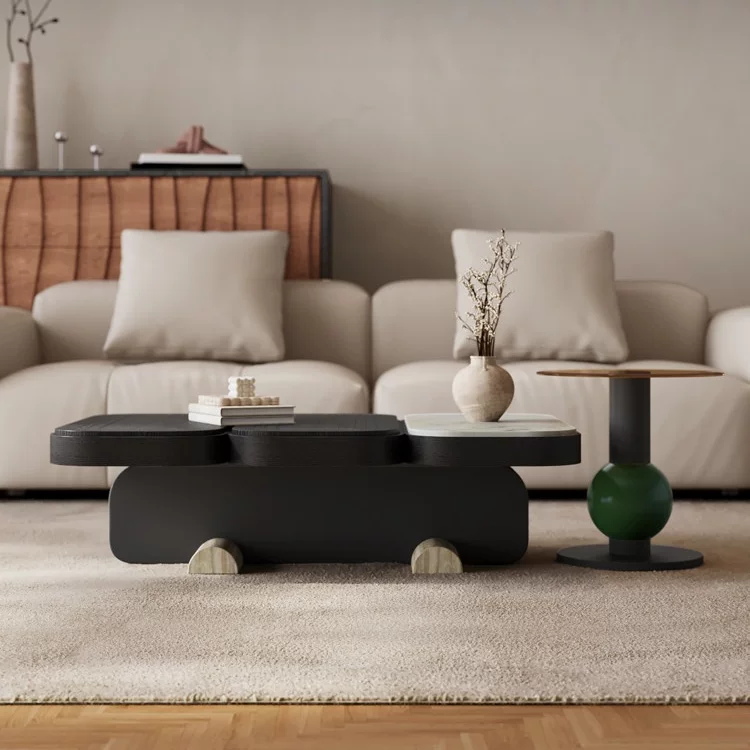 KF396 (2) Gaoliang Coffee Table New Arrival Elegant Coffee Table Set OEM/ODM (KF396)