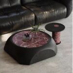 Gaoliang Coffee Table Italian Light Luxury Marble Stone Coffee Table OEM/ODM (KF399)