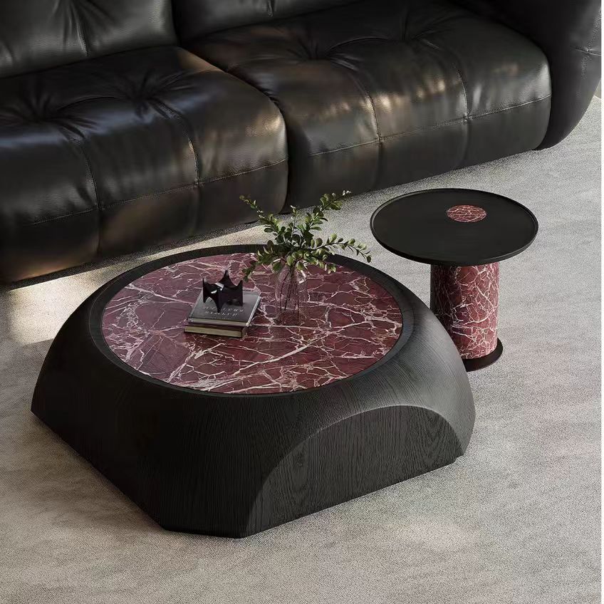 KF399 Gaoliang Coffee Table Italian Light Luxury Marble Stone Coffee Table OEM/ODM (KF399)