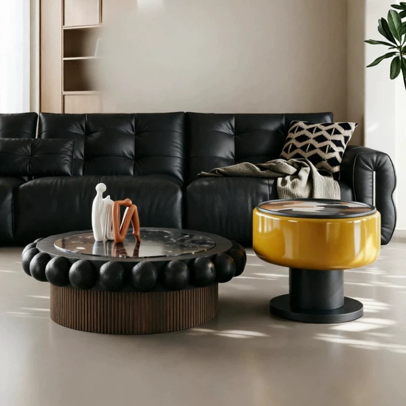 KF400 (2) Gaoliang Coffee Table Italian Mid-century Coffee Table Large Small Sets OEM/ODM (KF400)