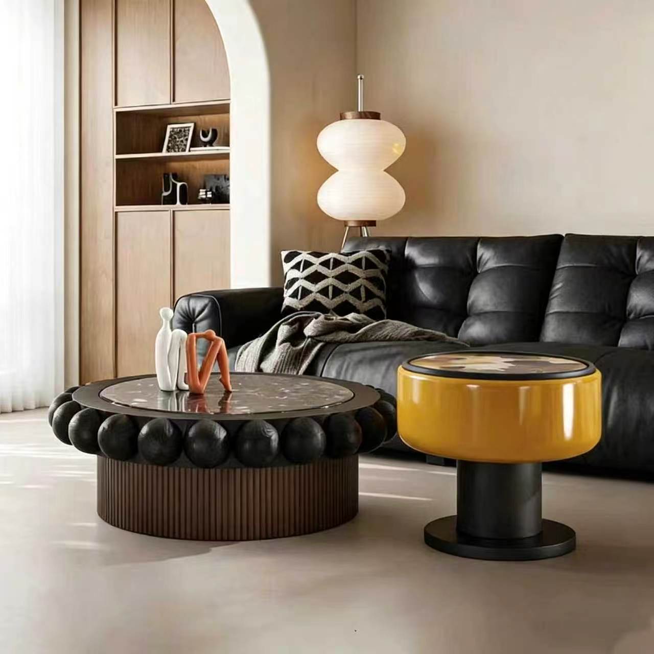 KF400 Gaoliang Coffee Table Italian Mid-century Coffee Table Large Small Sets OEM/ODM (KF400)