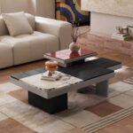 Gaoliang Coffee Table Luxury Irregular Wabi-sabi Style Coffee Table OEM/ODM (KF403)