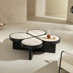 Gaoliang Coffee Table Four-leaf Clover Shaped Living Room Center Tables OEM/ODM (KF407)