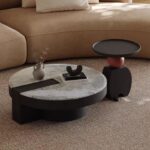 Gaoliang Coffee Table Designer Creative Stone Coffee Table Set OEM/ODM (KF409)