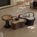 Gaoliang Coffee Table Modern Mid-century Coffee Table Set of 3 OEM/ODM (KF412)
