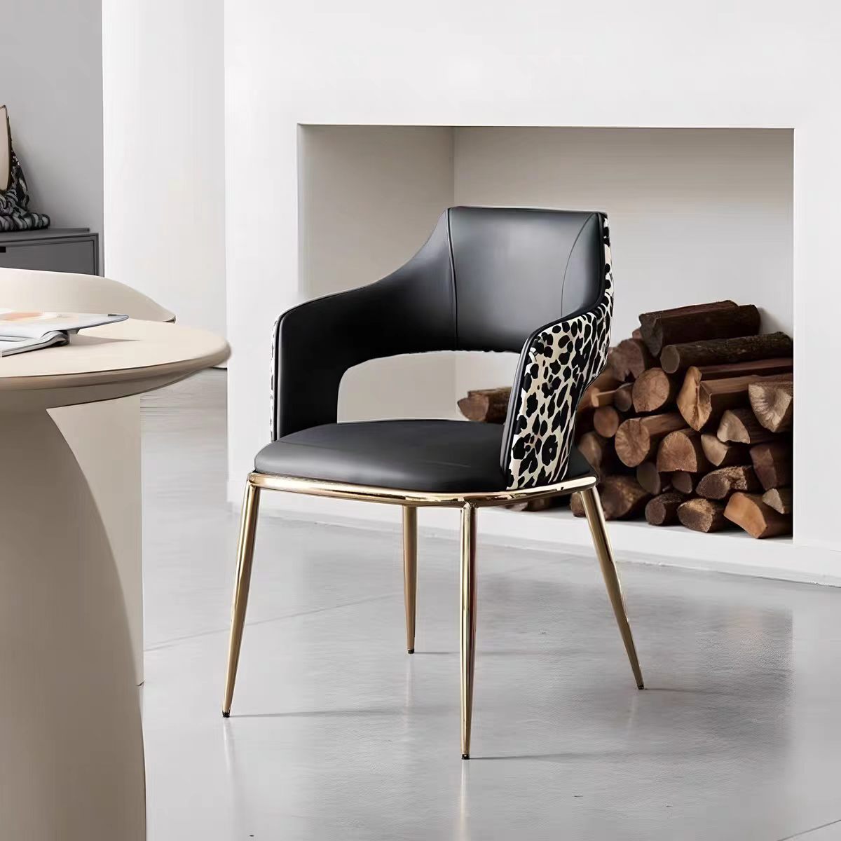 YZ261 (1) Dinning Chair Velvet Fashionable Back Design Dining Room Chairs