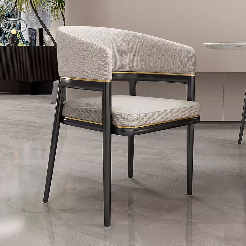 Gaoliang Dinning Chair Black Solid Wood Legs Restaurant Dining Chairs OEM/ODM (YZ264)
