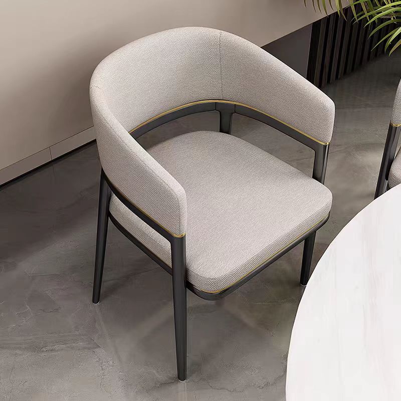 Gaoliang Dinning Chair Black Solid Wood Legs Restaurant Dining Chairs OEM/ODM (YZ264)