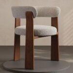 Gaoliang Dinning Chair High-end Arc-shaped Curved Dining Chair OEM/ODM (YZ305)