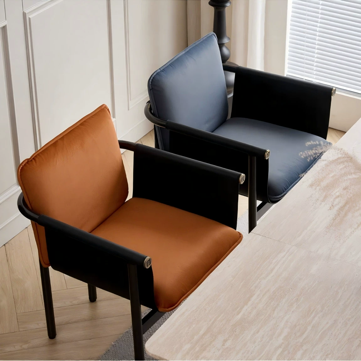 YZ309 (5) Gaoliang Dinning Chair Leather Eco-Friendly Dining Chairs for Living Room OEM/ODM (YZ309)