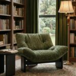 Gaoliang Accent Chair Modern Single Sofa Comfortable Green Armchair OEM/ODM (DY327)
