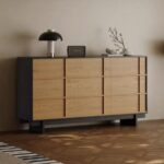 Gaoliang Sideboard Nine-bucket Modern Retro Style Family Storage Cabinet OEM/ODM (GZ251)
