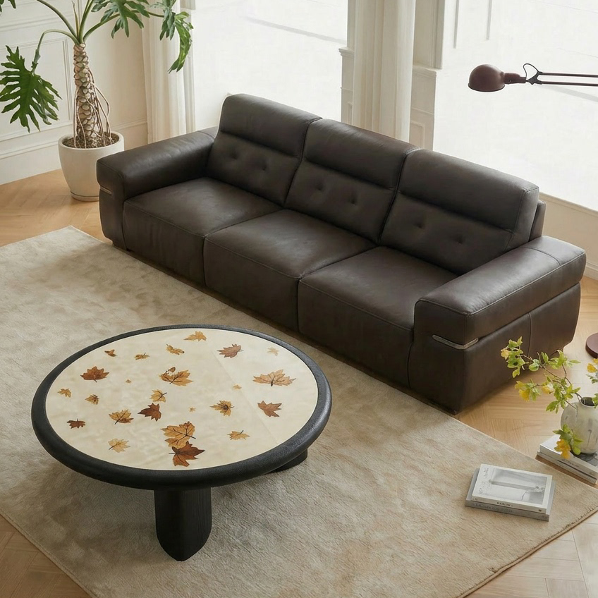Gaoliang Coffee Table Modern Designer Creative Round Coffee Table OEM/ODM (KF421)