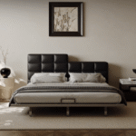 Gaoliang Bed New Design Black Leather Metal Frame Bedroom Bed for OEM/ODM (RC101)