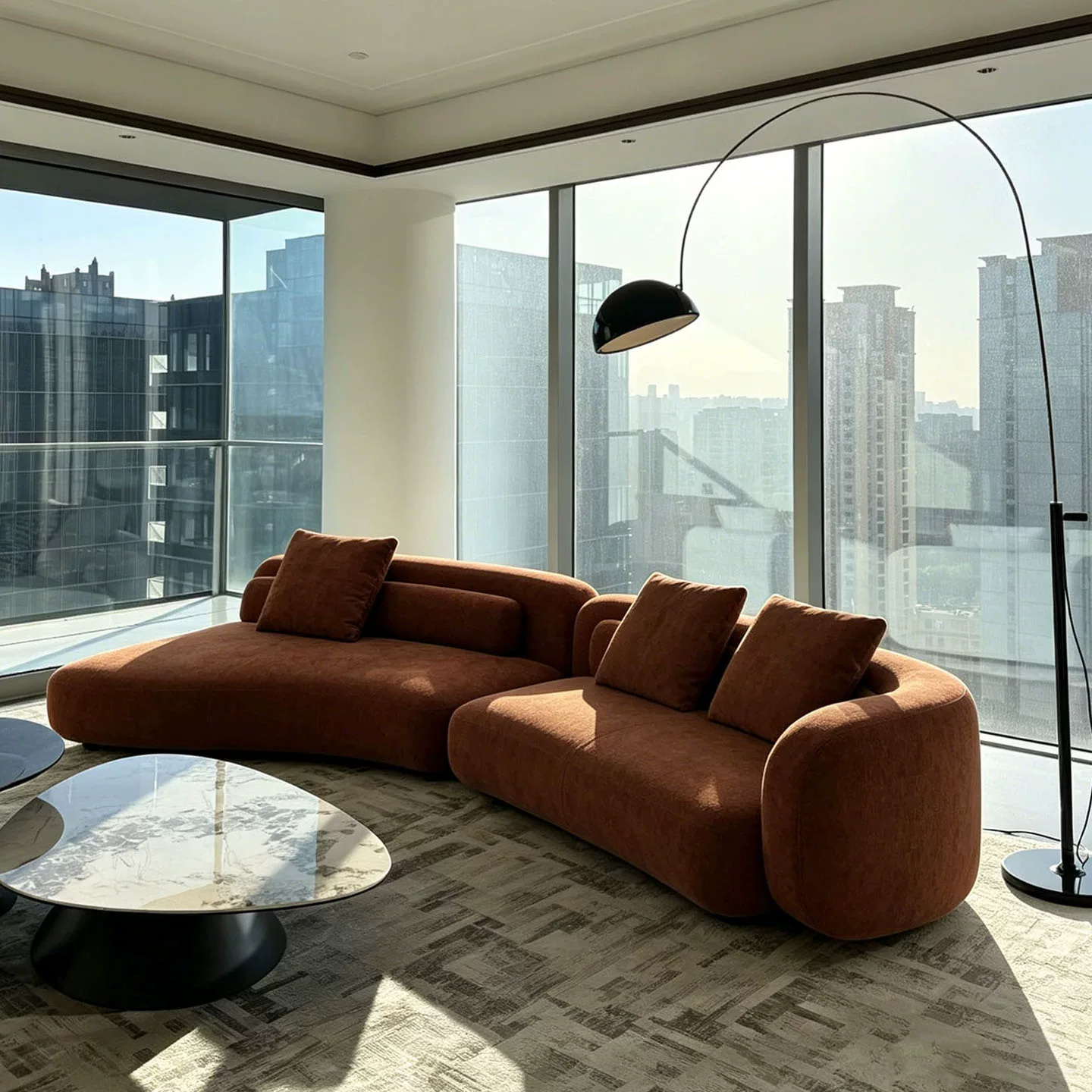 SF126 (2) Gaoliang Sofa Living Room Interior Furniture Combination Sofas OEM/ODM (SF126)