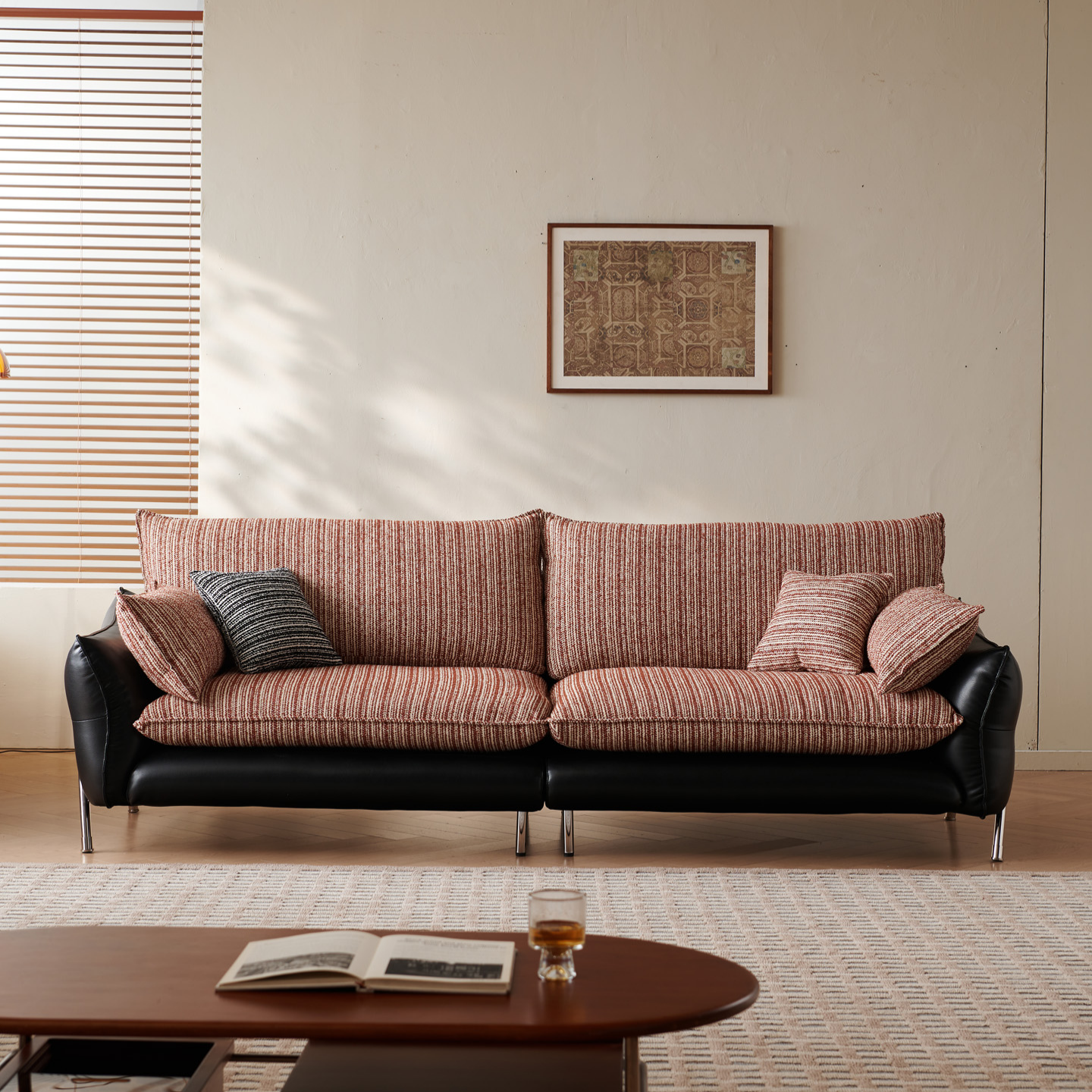 SF128 (1) Gaoliang Sofa French Retro Style Vintage Fabric Sofas OEM/ODM (SF128)