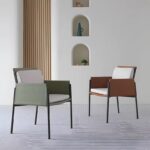 Gaoliang Dining Chair Metal Frame Durable Soft Leisure Dining Chair OEM/ODM (YZ180)