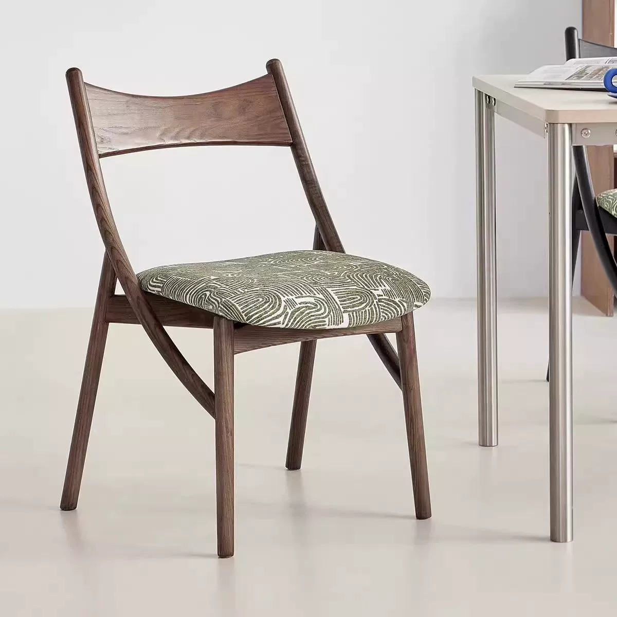 YZ317 (5) Gaoliang Dining Chair Japanese Style Solid Wood Dining Room Chairs OEM/ODM (YZ317)