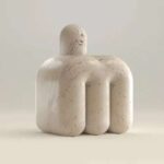 Gaoliang Side Table Marble Cave Stone Household furniture Corner Table OEM/ODM (BJ167)