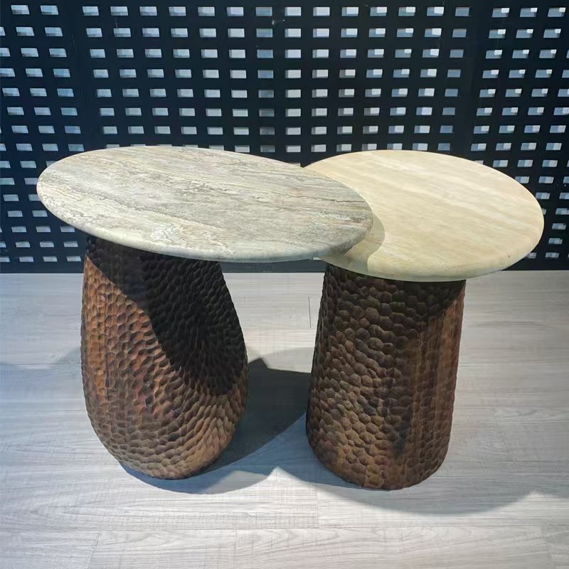 BJ167-5 (1) Gaoliang Side Table Modern Oval Living Room Furniture Coffee Side Table OEM/ODM (BJ167)