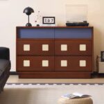 Gaoliang Sideboard Retro Style Living Room Storage Cabinet drawers OEM/ODM (GZ254)