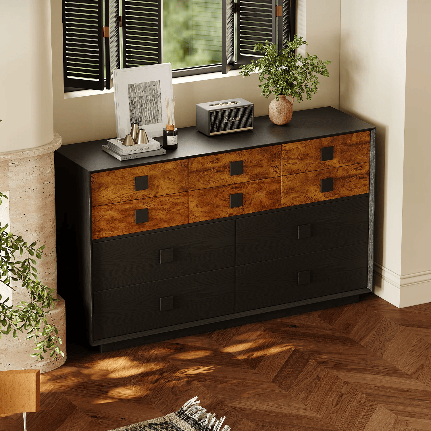 Gaoliang Sideboard Mid-century Wooden Living Room Sideboard OEM/ODM (GZ256)