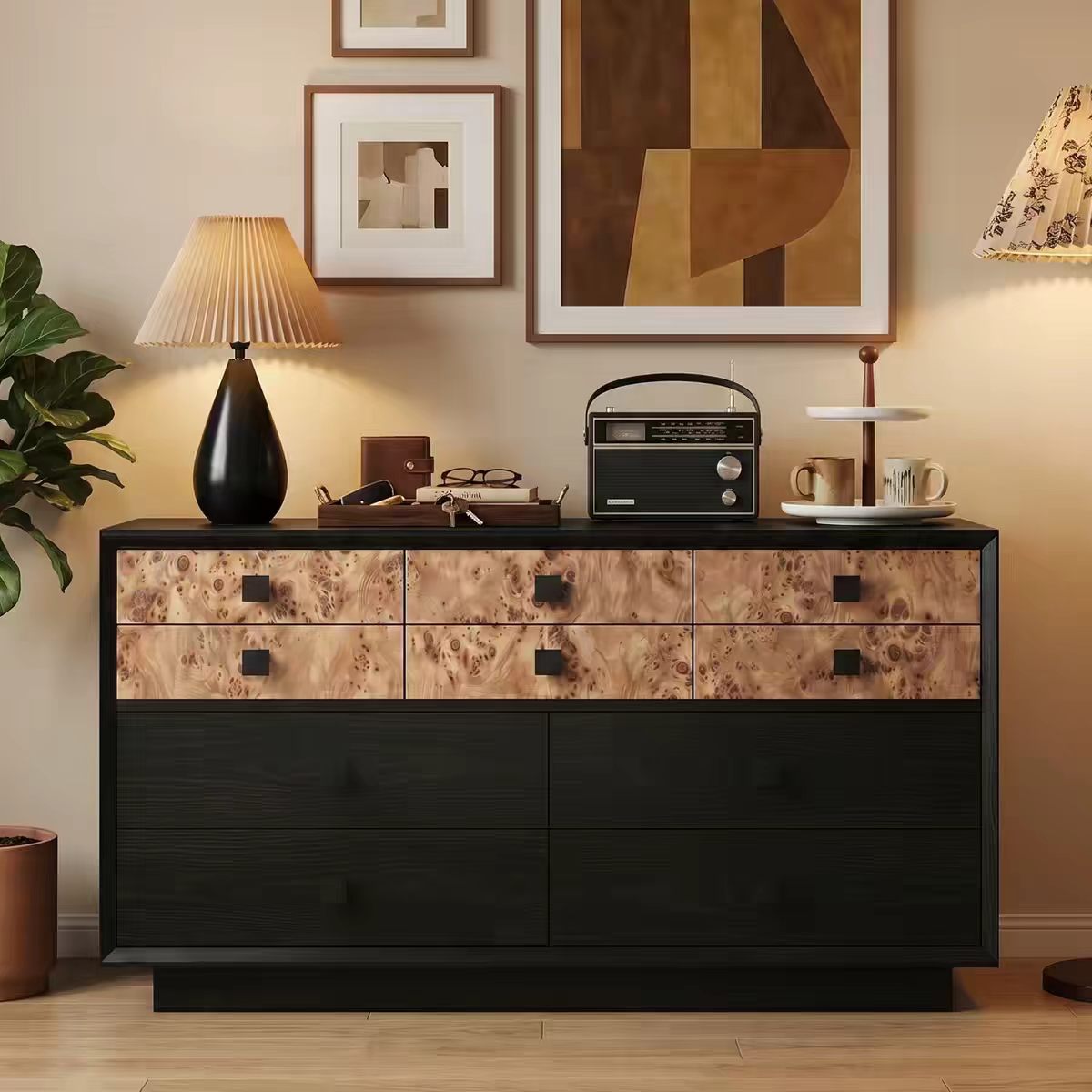 Gaoliang Sideboard Modern Solid Wood Minimalist Storage Cabinet OEM/ODM (GZ258)