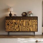 Gaoliang Sideboard Retro Solid Wood Dining Sideboards and Buffet Cabinet OEM/ODM (GZ260)