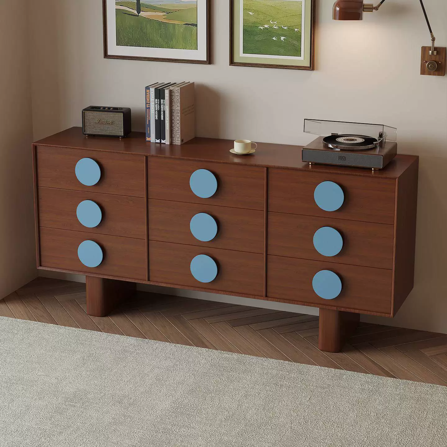 GZ261 (2) Gaoliang Sideboard New Arrival French Retro Storage Cabinet OEM/ODM (GZ261)