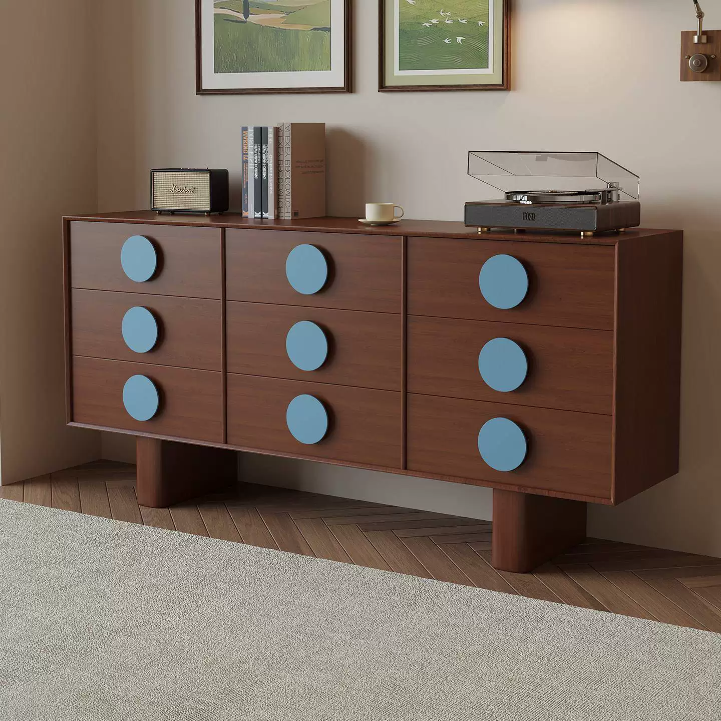 Gaoliang Sideboard New Arrival French Retro Storage Cabinet OEM/ODM (GZ261)