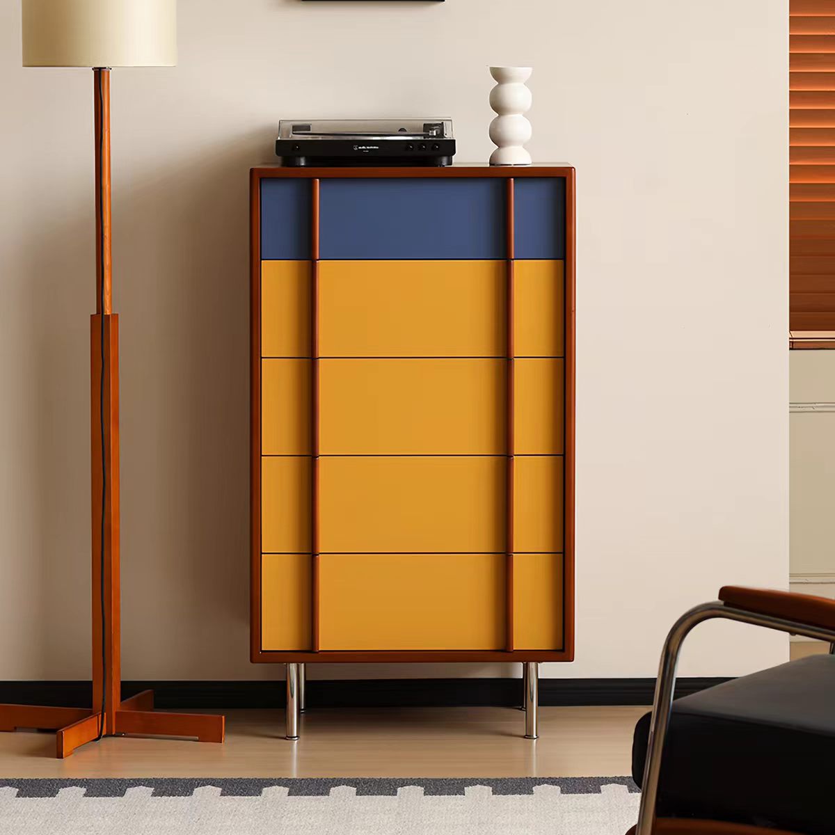 GZ266 Gaoliang Sideboard Modern Antique Solid Wood Storage Cabinet OEM/ODM (GZ266)