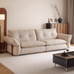 Gaoliang Sofa Modern Light Luxury Elegant Cream White Sofa OEM/ODM (SF132)
