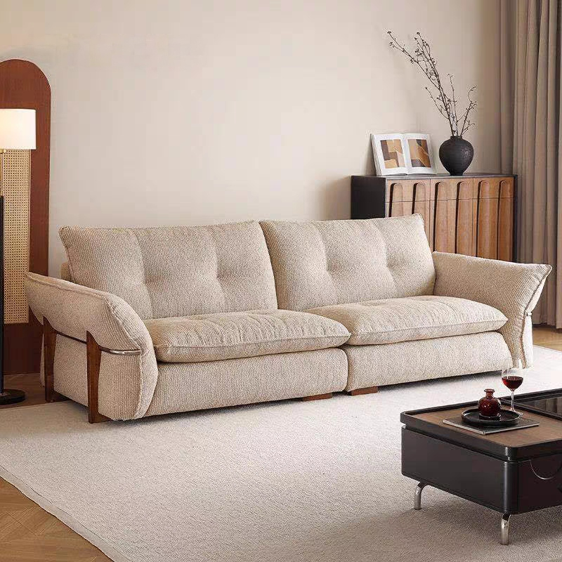 Gaoliang Sofa Modern Light Luxury Elegant Cream White Sofa OEM/ODM (SF132)