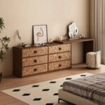 Gaoliang Dressing Table Durable Wooden Bedroom Dresser with Drawers OEM/ODM (ZT24)