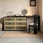 Gaoliang Dressing Table Corner Storage Vanity Desk for Makeup OEM/ODM (ZT25)