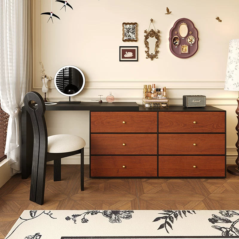 ZT28 (3) Gaoliang Dressing Table Modern Nordic Vanity Makeup Desk with Drawers OEM/ODM (ZT28)