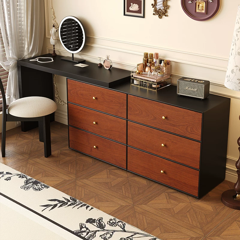 ZT28 (4) Gaoliang Dressing Table Modern Nordic Vanity Makeup Desk with Drawers OEM/ODM (ZT28)