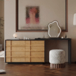 Gaoliang Makeup Vanities L Shape Corner Vanity Desk for Makeup OEM/ODM (ZT36)