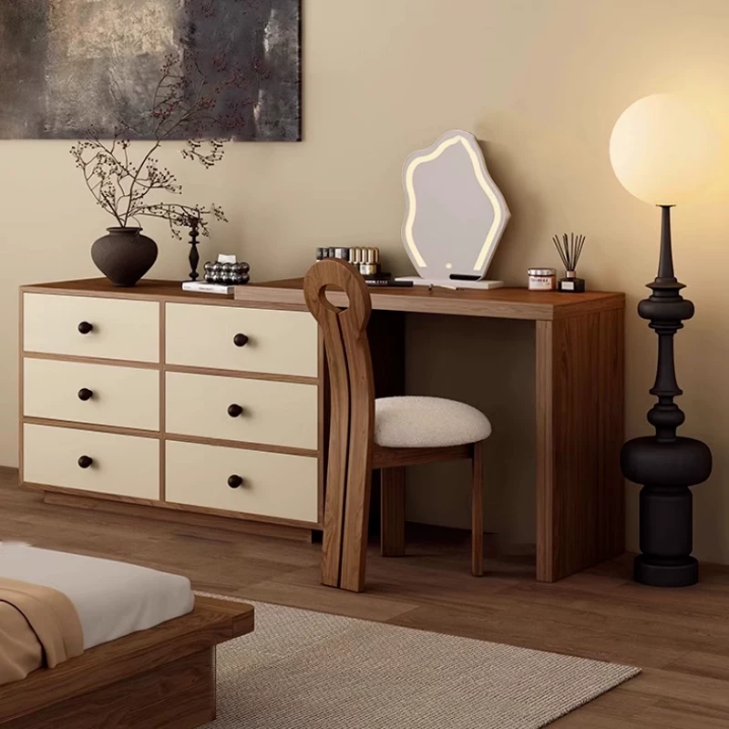 Gaoliang Vanity Desk for Makeup Bedroom Dressing Table with 6 Drawers OEM/ODM (ZT42)