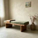 wooden ottoman shoe bench with seat