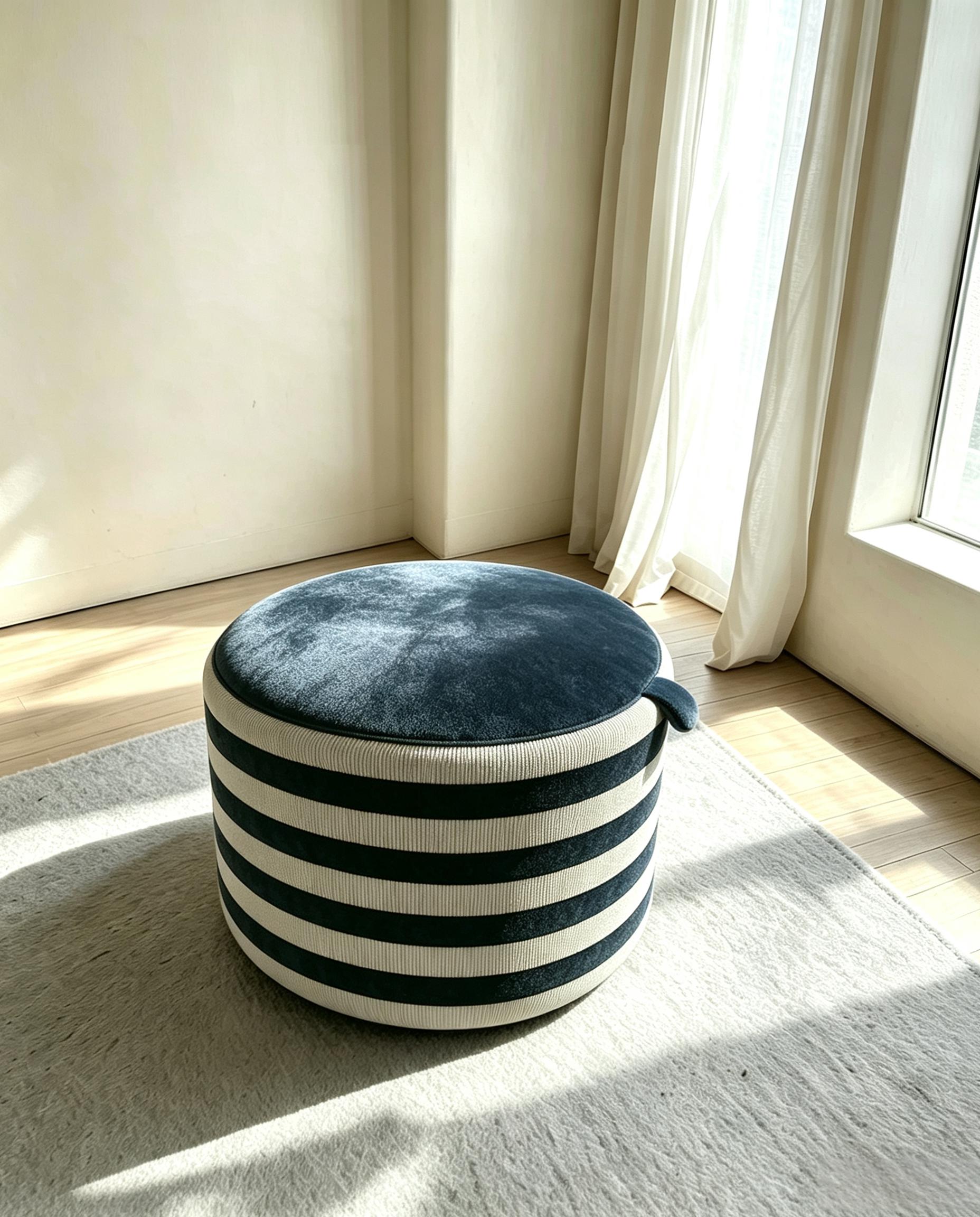 DZ30-1 Modern Round Ottoman Stool With Storage Corner chair